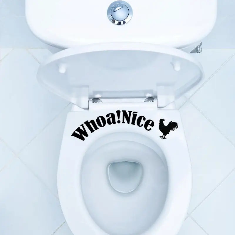 Rooster Toilet Seat Sticker – Removable Bathroom Decal 2 Pcs Bathroom Decal Sticker Nixie