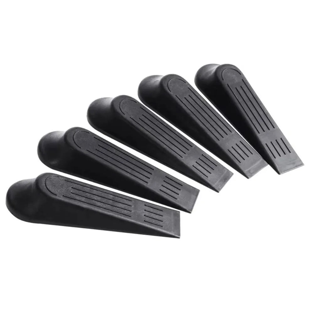 5-Pack Heavy Duty Plastic Door Stopper Wedges – Non-Slip Door Stopper Wedge Nixie 5pcs black