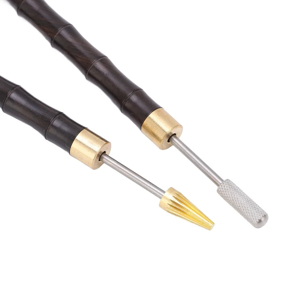 2pcs Leather Edge Dye Pen Set – Stainless Steel Roller Applicator Leather Edge Tool Nixie