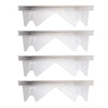 Stainless Steel Retractable Stove Gap Covers – 2 Pairs Silver Stove Gap Cover Nixie as shown