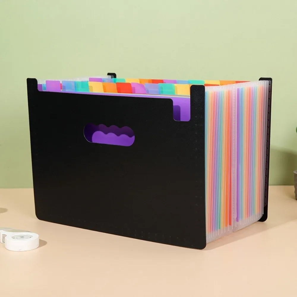 Expanding File Box 13/25 Pockets A4 Accordion Folder Organizer