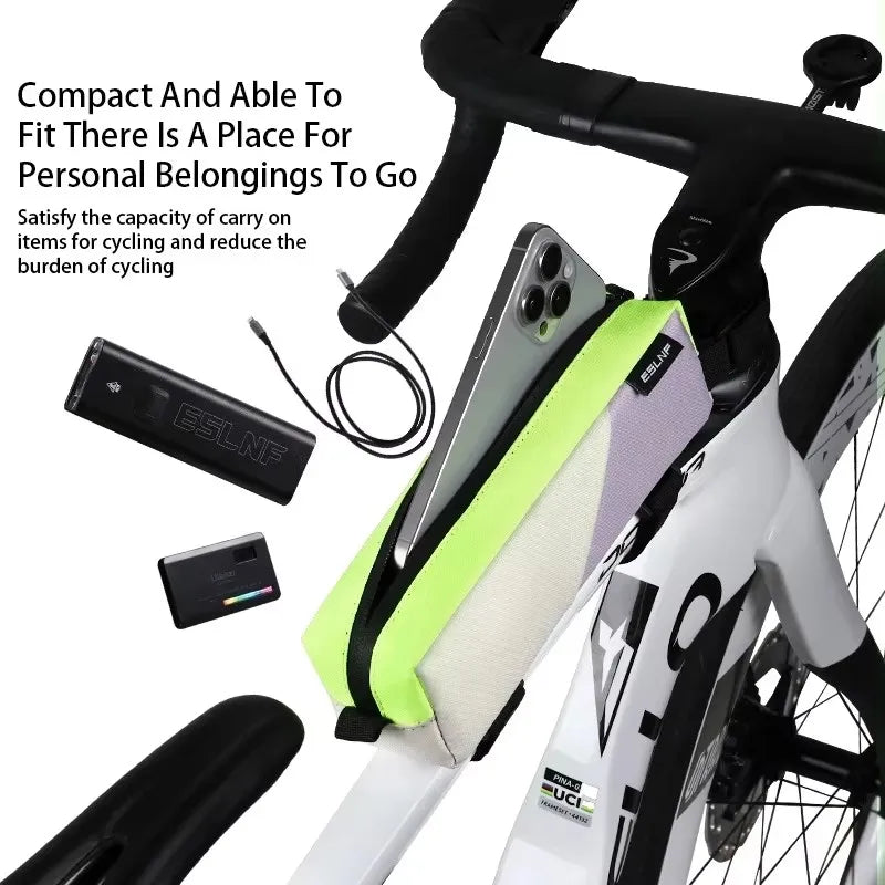 Bicycle Top Tube Bag – MTB & Road Bike Frame Pouch Bike Frame Bag Nixie