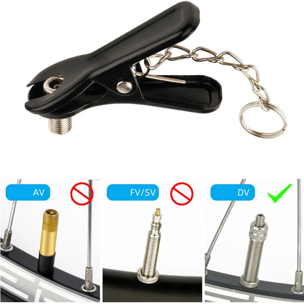 Tire Inflator Air Chuck – Multi-Use Bike Pump Nozzle Adapter Bike Pump Adapter Nixie