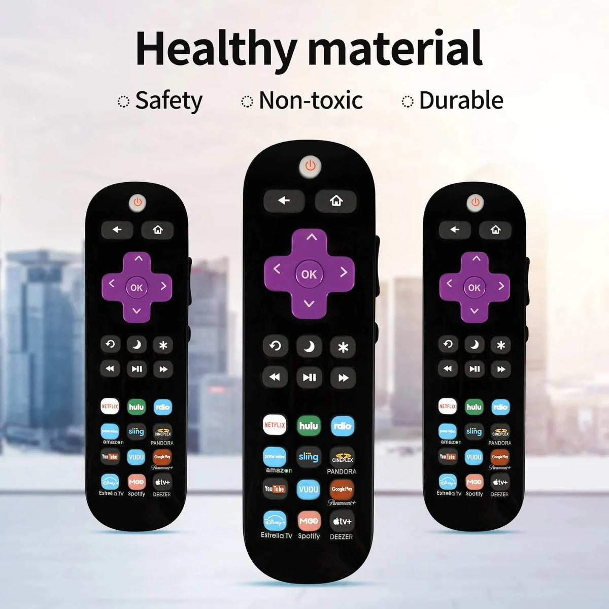 RC290 Universal Roku TV Remote – 2-in-1 STB & TV, 12 Channels Universal Remote Control Nixie