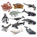 12PCS Miniature Ocean Animal Figurines – Sea Creature Models Animal Figurine Set Nixie marine animals
