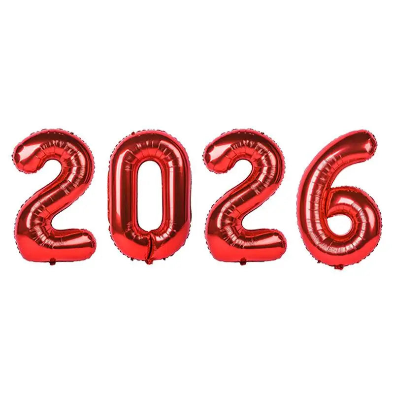 2026 New Year's Eve Foil Balloon Christmas Party Decoration Foil Party Balloon Nixie