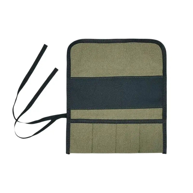 Multi-Pocket Roll-Up Canvas Tool Bag & Wrench Pouch