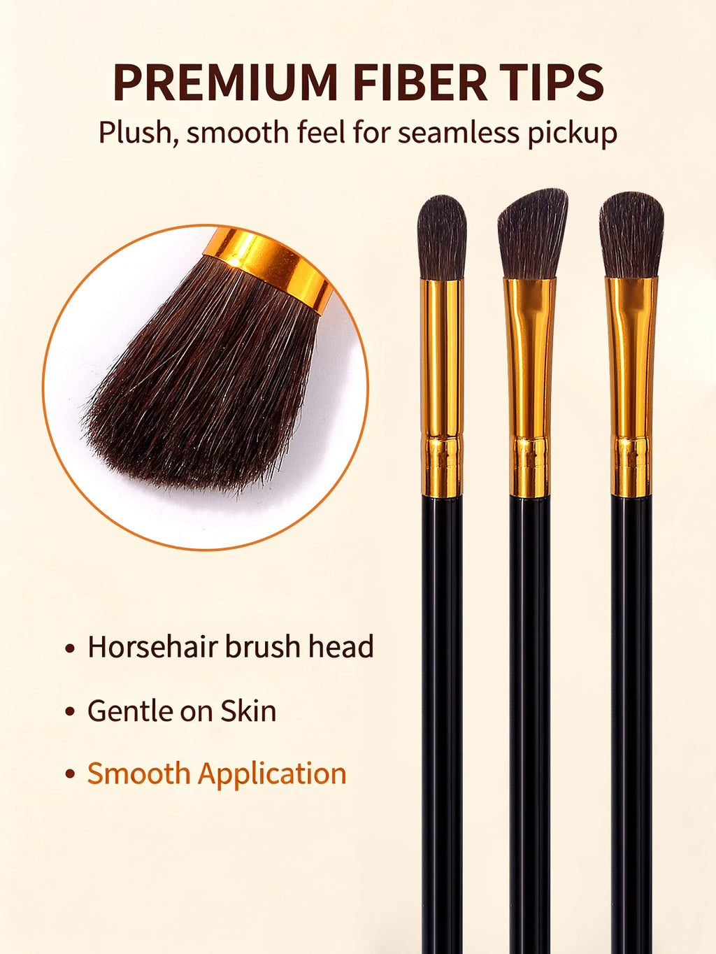 12-Piece Makeup Brush Set – Eyeshadow, Contour & Highlighter Makeup Brush Set Nixie