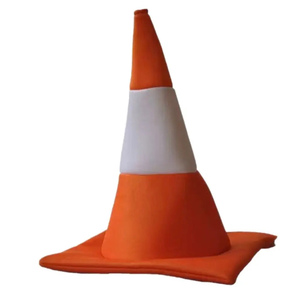 Foldable Traffic Cone Hat – Novelty Party & Halloween Costume Novelty Costume Hat Nixie
