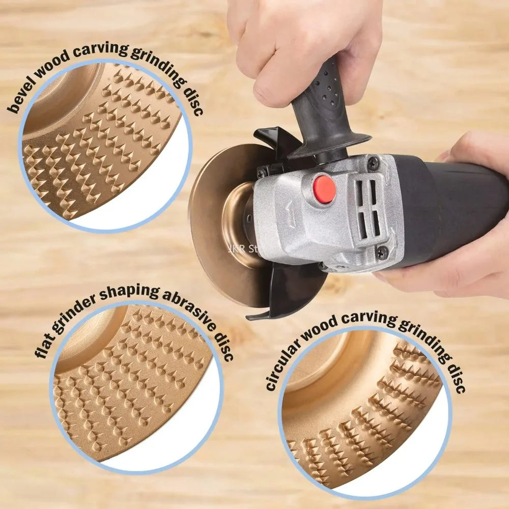 Rotary Wood Carving Disc Abrasive Wheel for Angle Grinder Abrasive Carving Disc Nixie