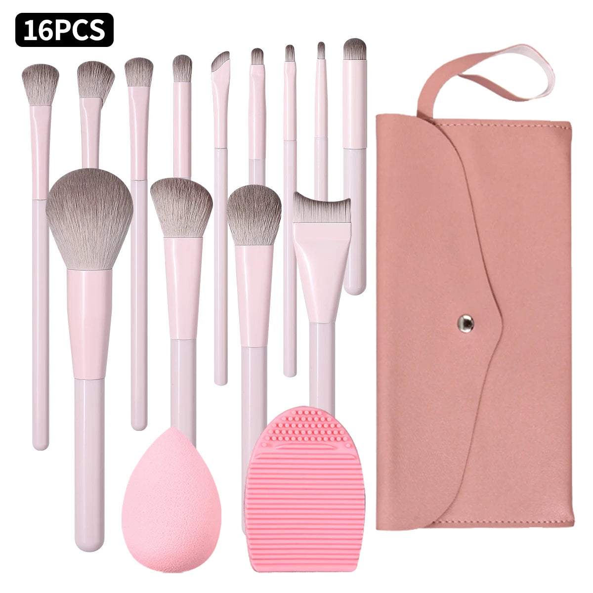 Soft Fluffy Makeup Brush Set – Beginner Foundation & Blush
