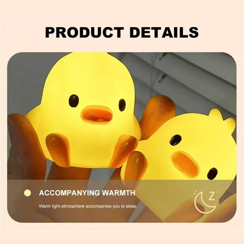 Cute Duck Night Light for Kids – Cartoon Bedside Lamp Kids Night Light Nixie