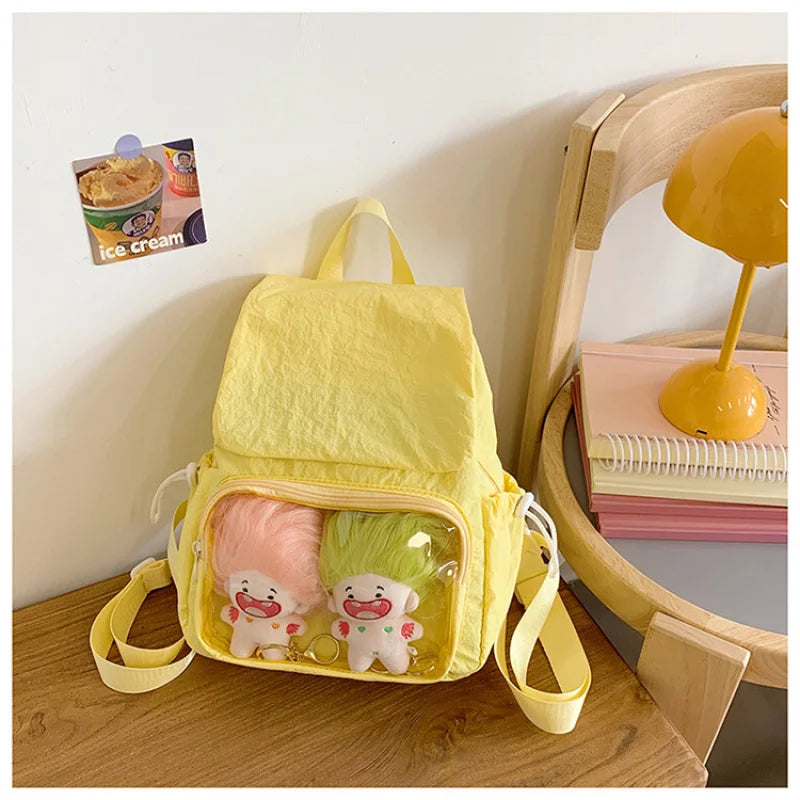 Nixie Transparent Lightweight Backpack for Girls & Women