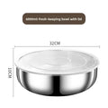 Large Stainless Steel Mixing Bowls – Rust-Resistant, FCM Certified Stainless Steel Mixing Bowl Nixie With cover