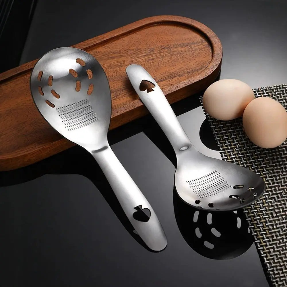 5-in-1 Stainless Steel Mashing Spoon, Egg Separator & Grater Kitchen Utensil Nixie
