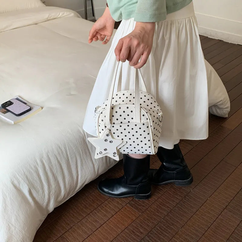 Polka Dot Crossbody Shell Bag for Women | Summer Handbag