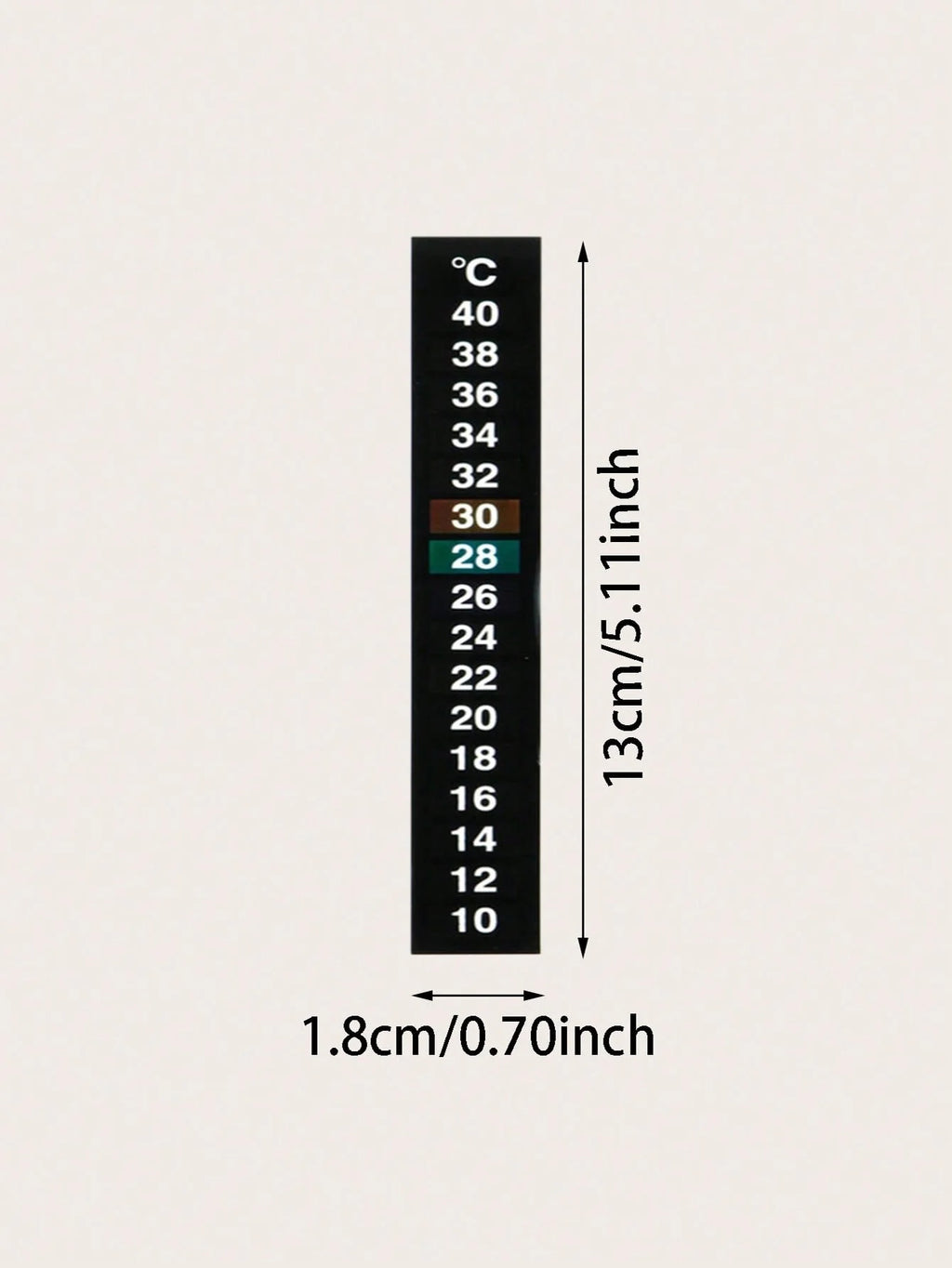 Aquarium Temperature Sticker Fish Tank Water Thermometer 10–40°C Aquarium Thermometer Sticker Nixie
