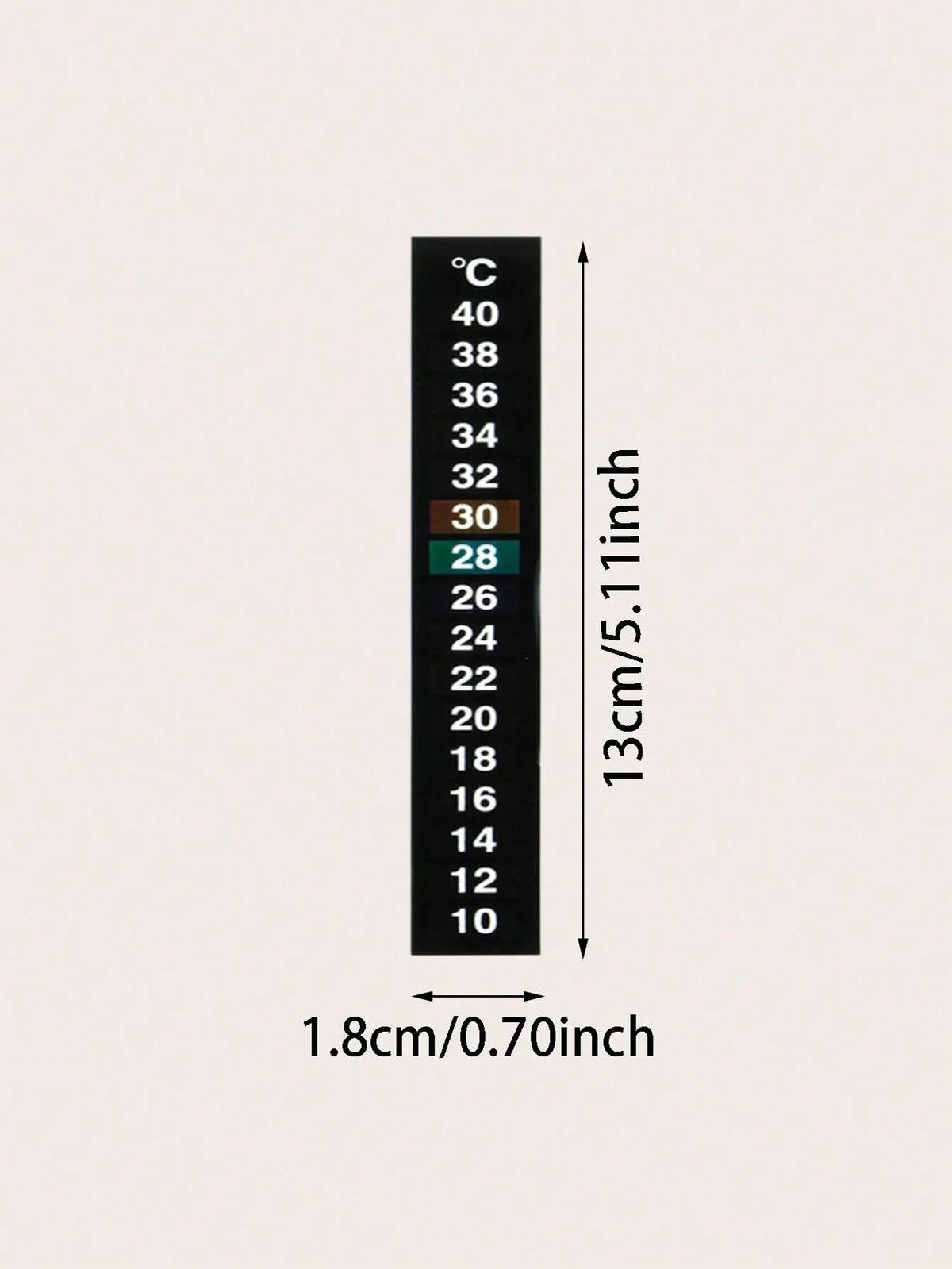 Aquarium Temperature Sticker Fish Tank Water Thermometer 10–40°C Aquarium Thermometer Sticker Nixie
