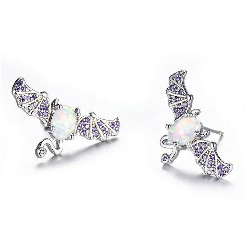 Simulated Opal Crystal Stud Earrings – Zinc Alloy Fashion Jewelry Stud Earrings Nixie