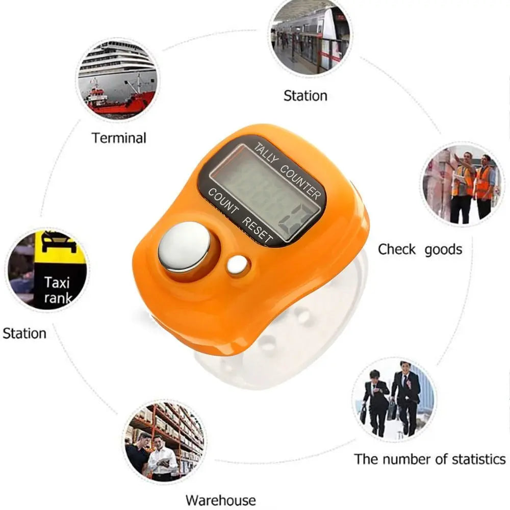 LED Digital Finger Tally Counter Wearable Ring – Easy Count Digital Tally Counter Nixie