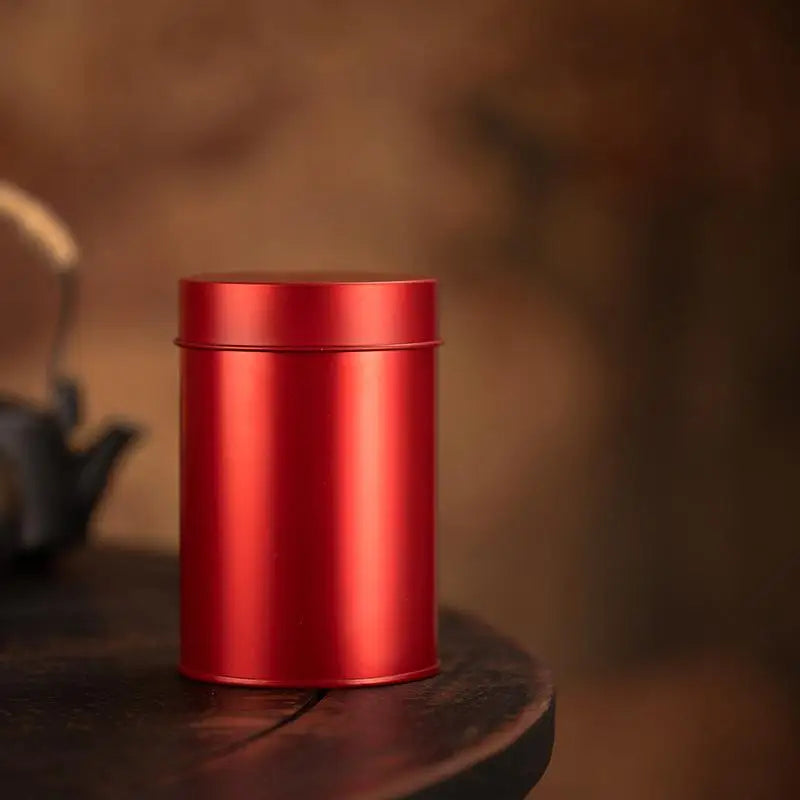 Double Lid Iron Tea Canister – 530ml Food-Safe Metal Tin
