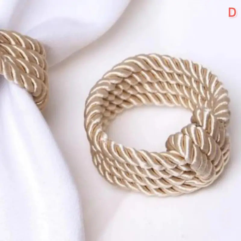 Woven Rope Napkin Rings – Wedding & Holiday Table Décor