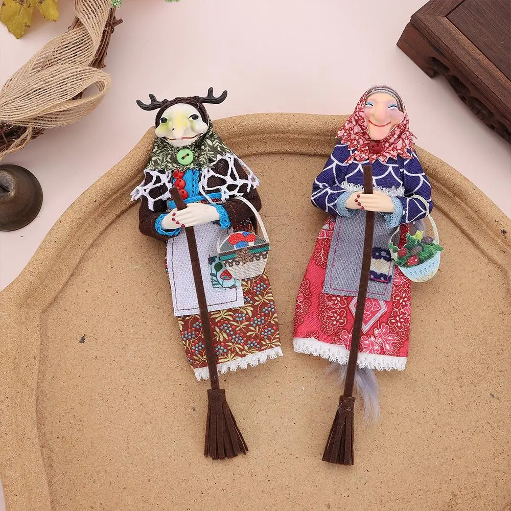 Kitchen Witch Doll – Handmade Good Luck Charm Home Decor Decorative Figurine Nixie