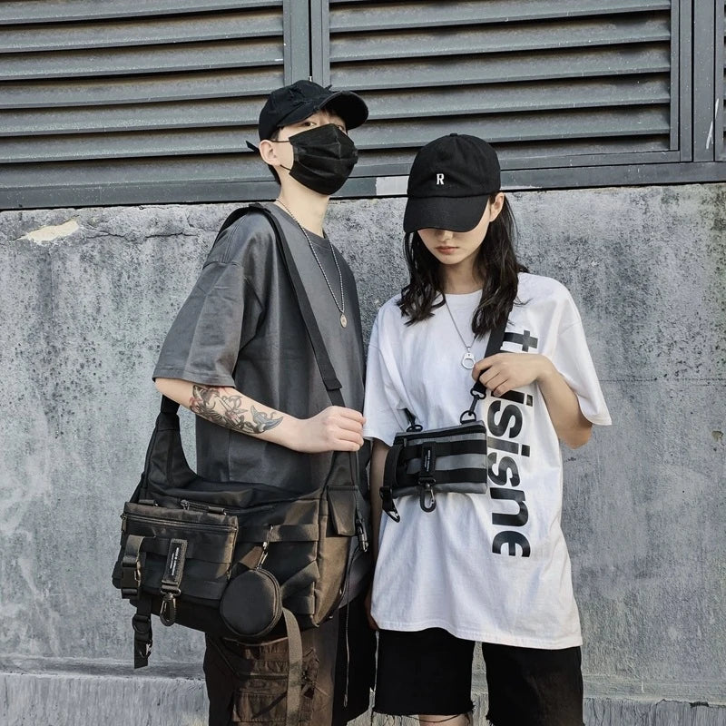 Unisex Harajuku Nylon Crossbody Messenger Bag | Nixie BB-1021 Crossbody Messenger Bag Nixie