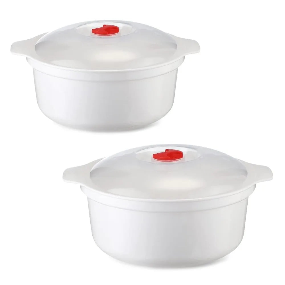 4-Pack BPA-Free Microwave Safe Round Food Storage Bowls with Lids Food Storage Containers Nixie