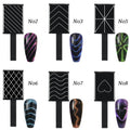 6Pcs Cat Eye Nail Magnet Set – 3D Holographic Sheets | Nixie Nail Art Magnet Set Nixie 6PCS SET MIXED