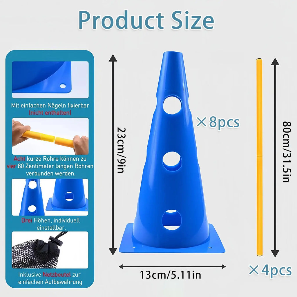 Dog Agility Obstacle Training Cone Set – Small Dogs & Puppies