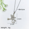 Angel Dove Pendant Necklace – Zircon Women's Fashion Jewelry Pendant Necklace Nixie XL2606-030