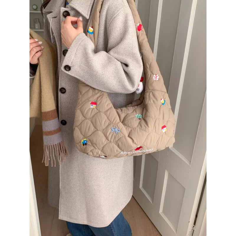 Nixie Large Quilted Shoulder & Crossbody Bag for Women Shoulder Crossbody Bag Nixie