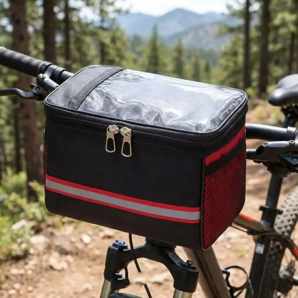 Waterproof Bike Handlebar Bag | Reflective Cycling Front Bag Bicycle Handlebar Bag Nixie