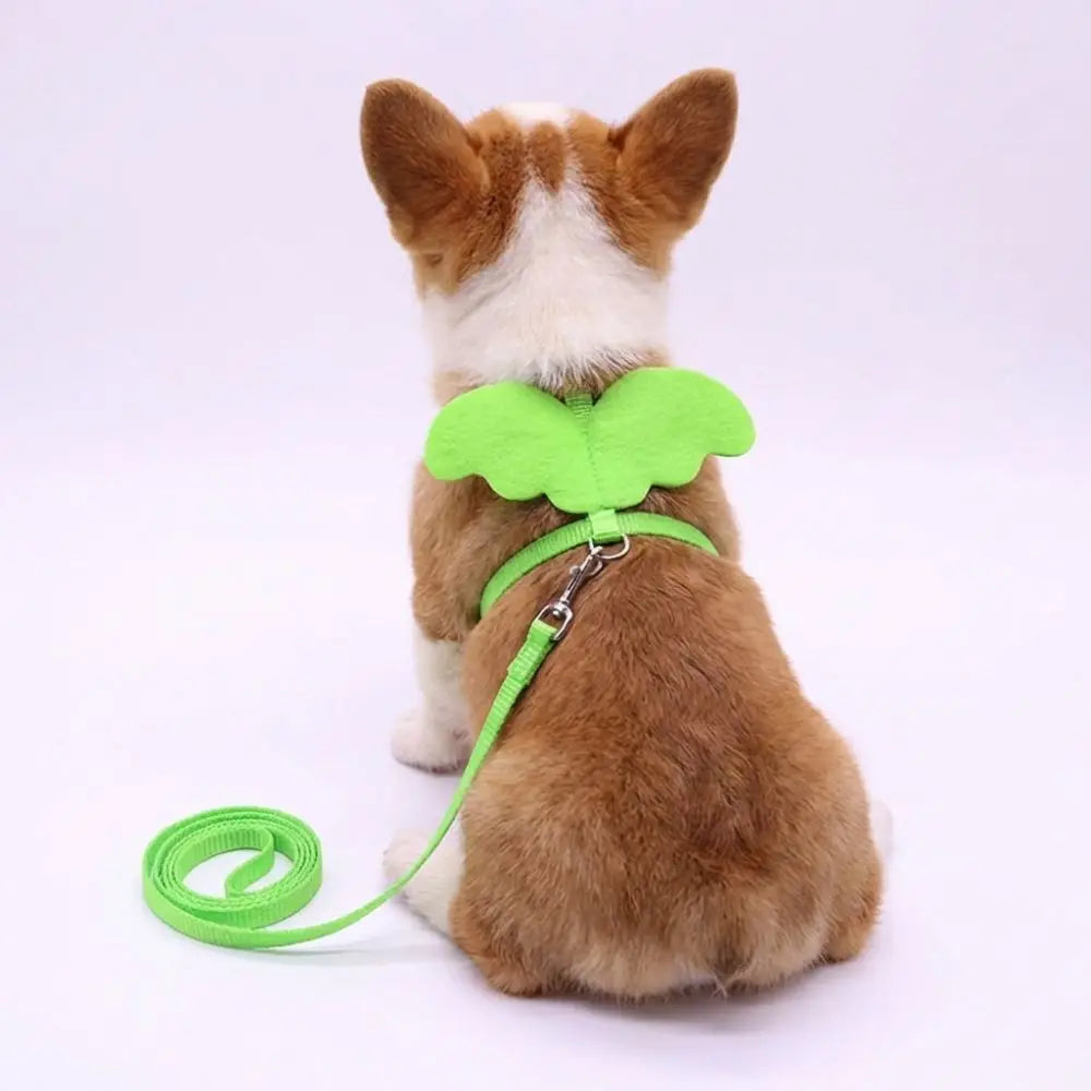 Angel Wings Dog & Cat Harness Leash Set – 120CM Nylon Pet Harness Leash Nixie