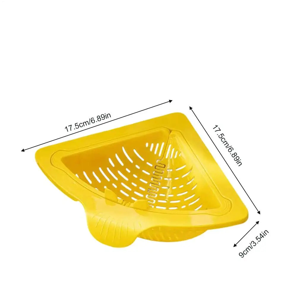 Magnetic Corner Sink Drain Strainer & Sponge Holder