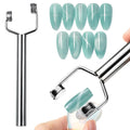 Dual-Head Cat Eye Nail Magnet Tool – Precision Gel Manicure Nail Art Magnet Nixie Silver