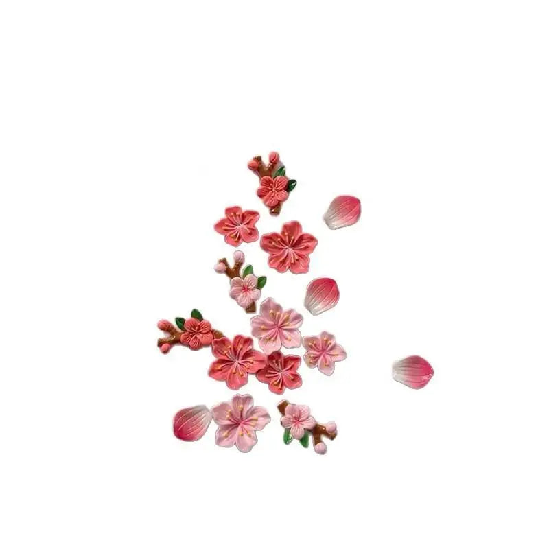 8Pcs 3D Cherry Blossom Fridge Magnets – Floral Home Decor Decorative Fridge Magnets Nixie