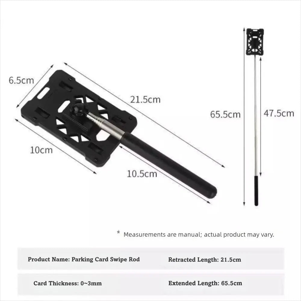 Telescopic Toll Card Holder Stick – Adjustable Contactless Payment Rod