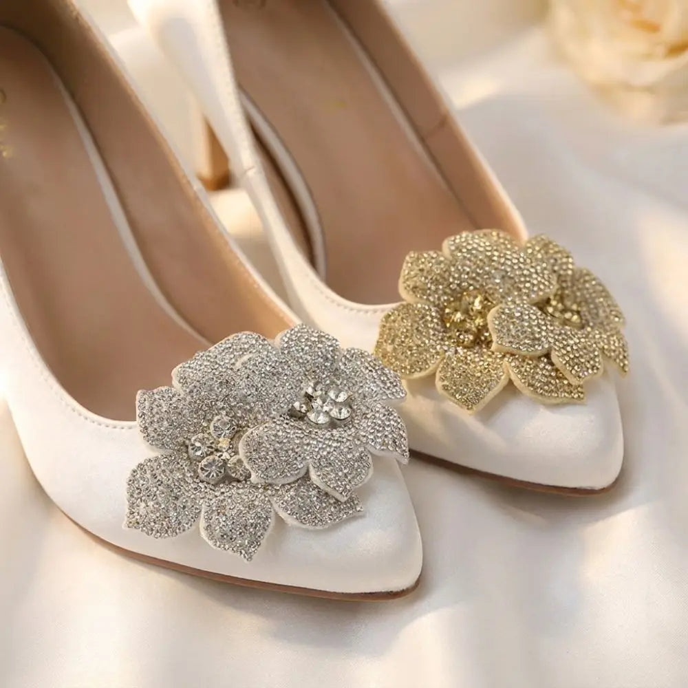 3D Camellia Rhinestone Flower Patch for DIY Sewing & Crafts