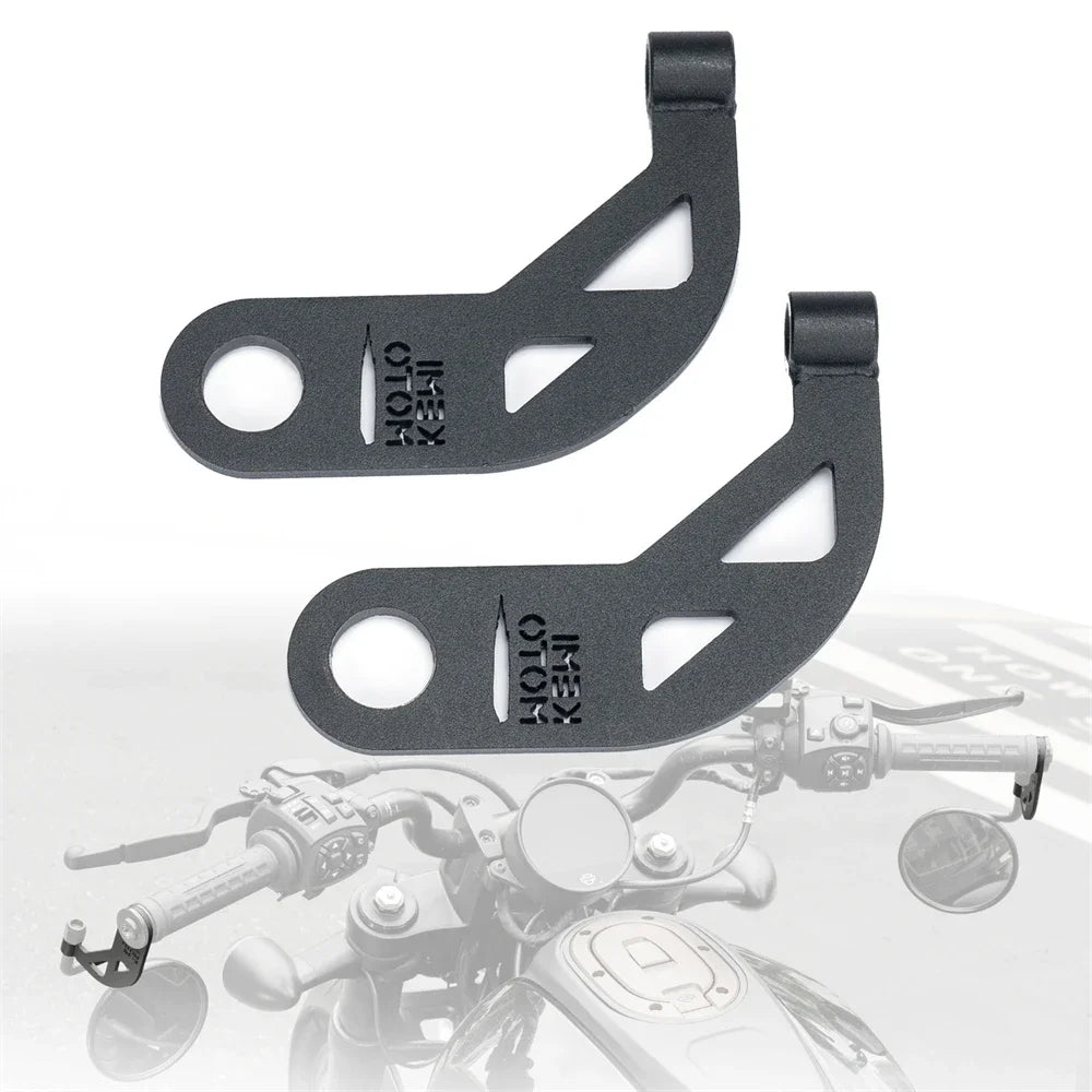 Mirror Extender Brackets for Sportster S RH1250 2021-2024 Mirror Extender Brackets Nixie Black