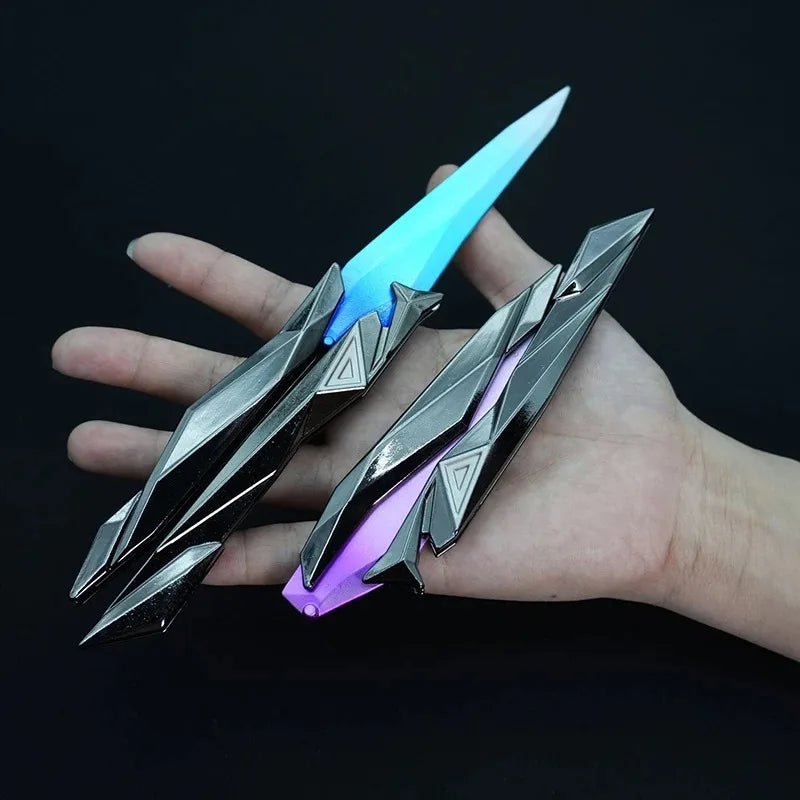 Foldable Butterfly Knife Replica – 3D Engraved Cosplay Prop Cosplay Prop Knife Nixie