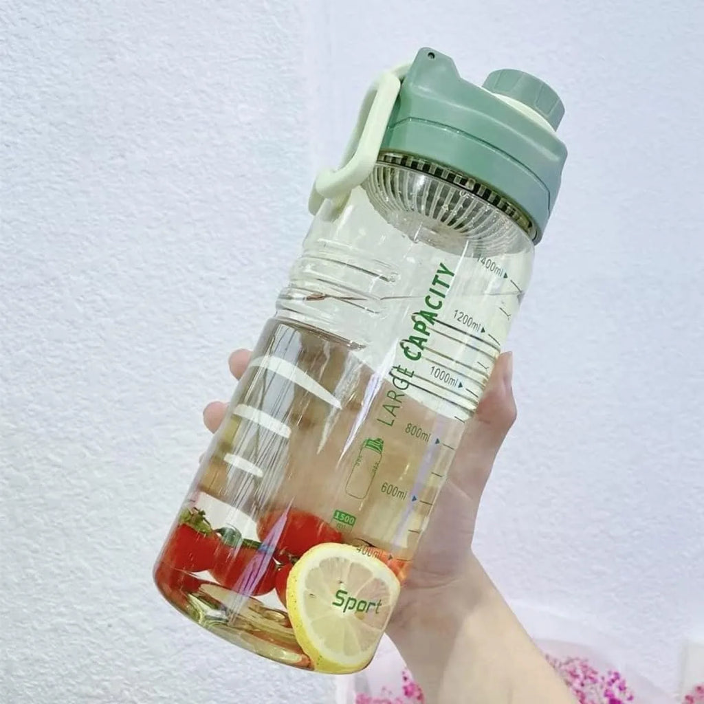 FEB.WIND 1500ml BPA-Free Filtered Water Bottle with Drinking Marks Filtered Water Bottle Nixie