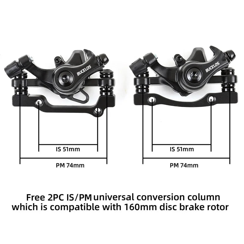 BUCKLOS MTB Disc Brake Set – Caliper, Lever, Rotor & Cable Disc Brake Set Nixie
