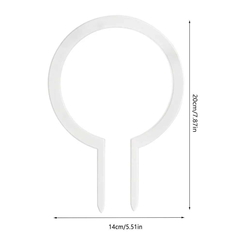 Transparent Round Plant Trellis – Plastic Indoor Support Frame Plant Support Trellis Nixie big size