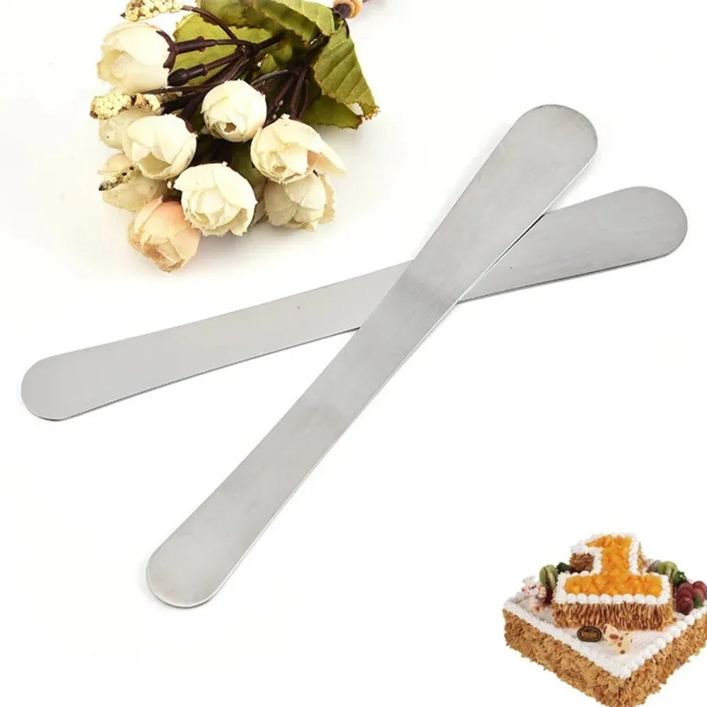 Stainless Steel Cake Spatula, Jam Scraper & Dumpling Spoon