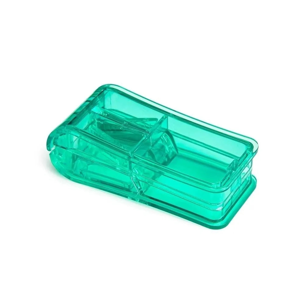 Portable 2-in-1 Pill Cutter & Medicine Storage Box Pill Cutter Organizer Nixie Green