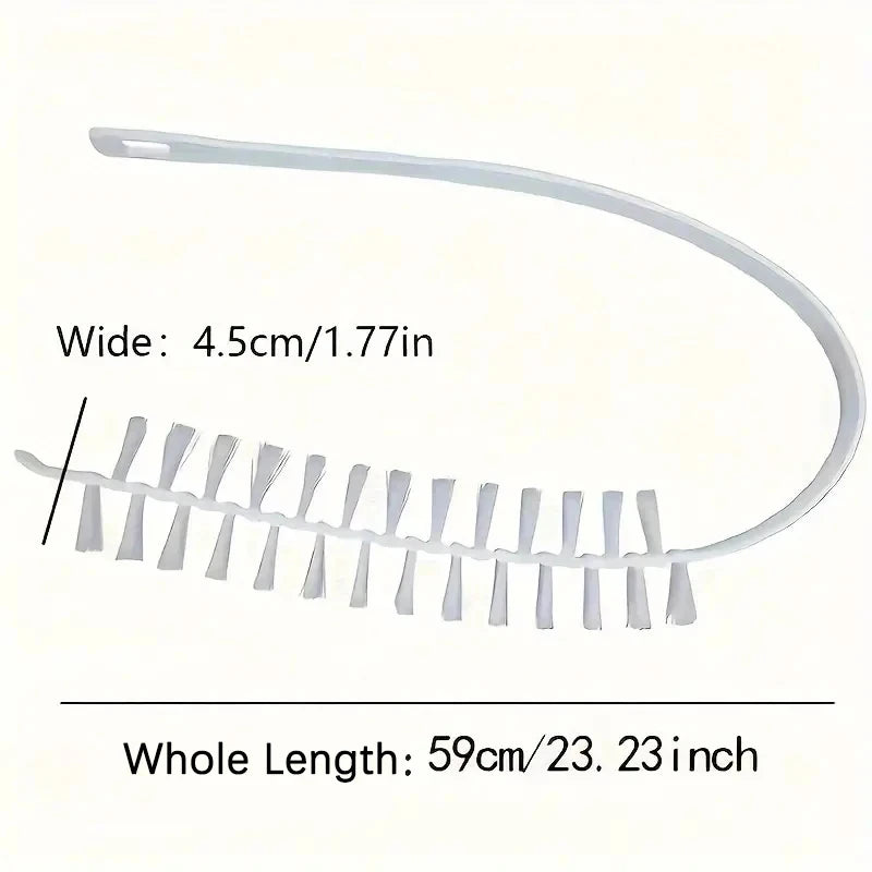 Long Handle Crevice Cleaning Brush – Washing Machine & Radiator Crevice Cleaning Brush Nixie White
