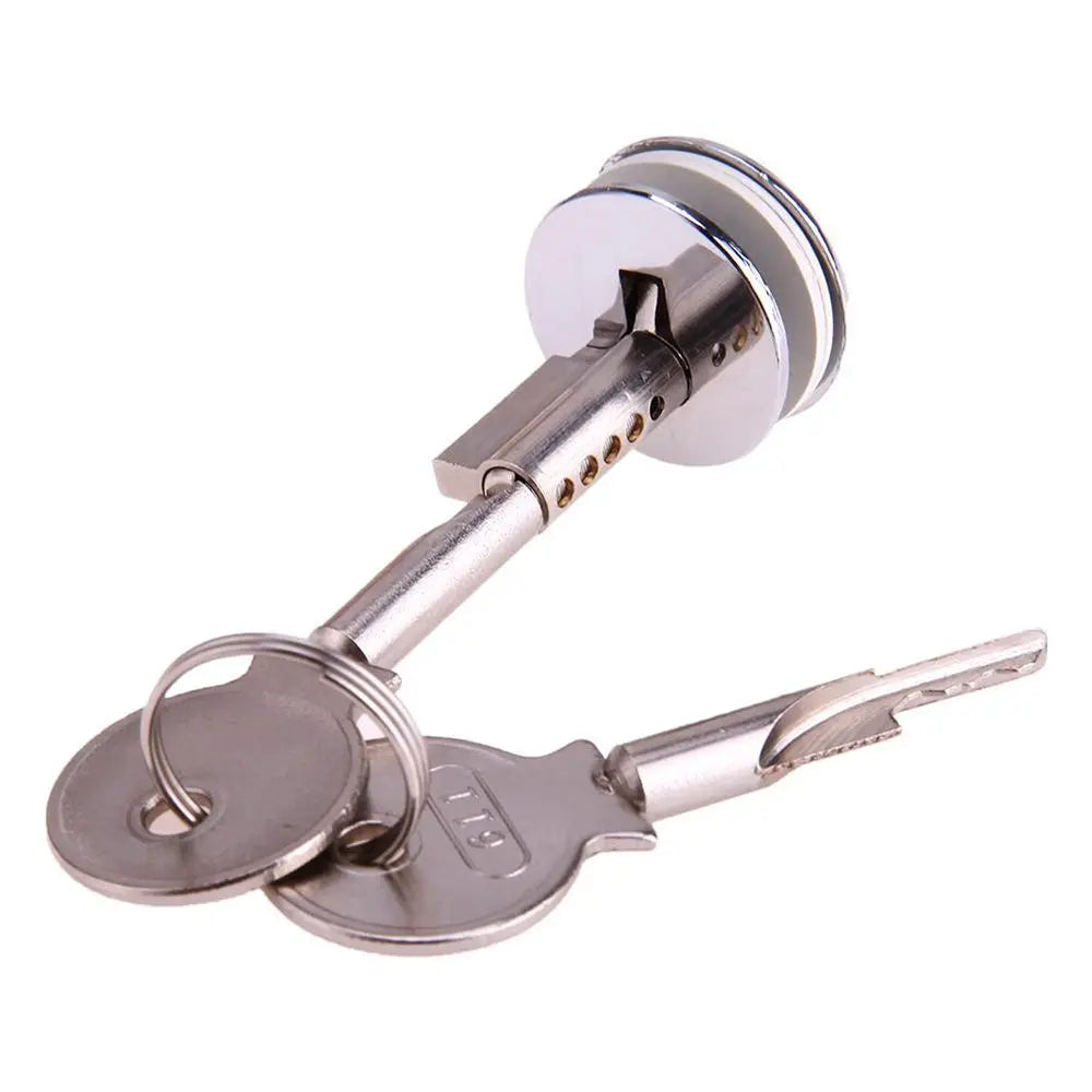 Copper Cylinder Lock for Sliding Glass Door Cabinet Showcase Cabinet Glass Lock Nixie YELLOW