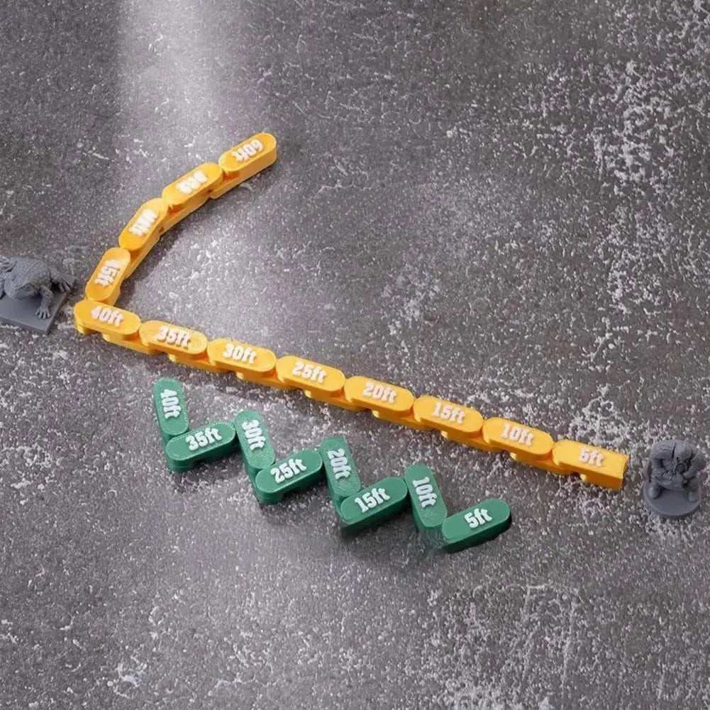 Articulated Flexible Chain Ruler for Tabletop RPG Board Games Board Game Ruler Nixie
